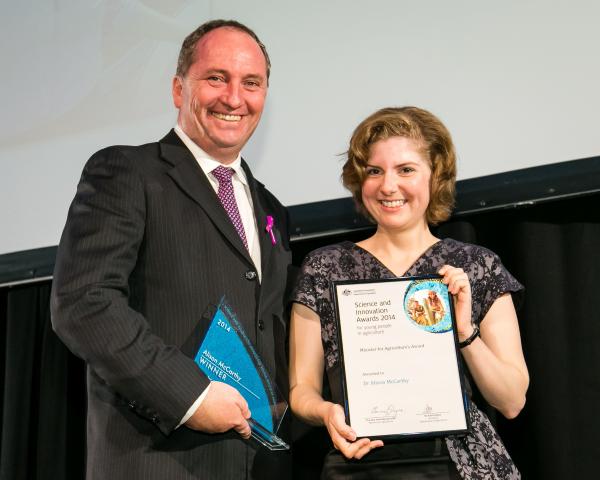Alison McCarthy with Barnaby Joyce