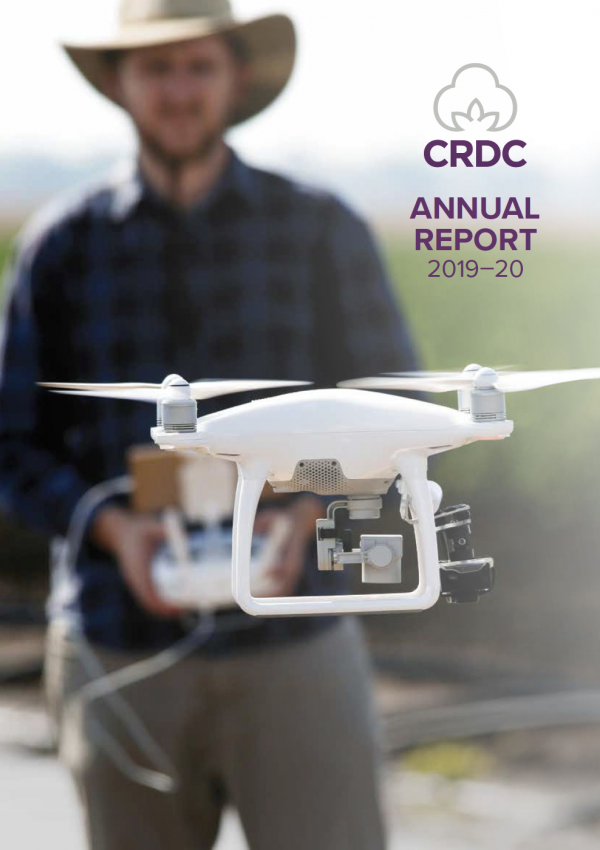 Man behind a white drone