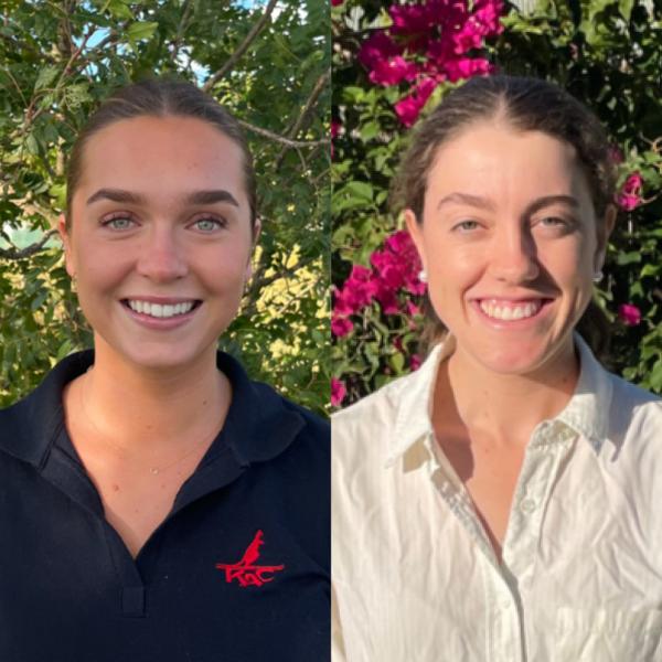 Georgie Oldham (left) and Niamh Mason