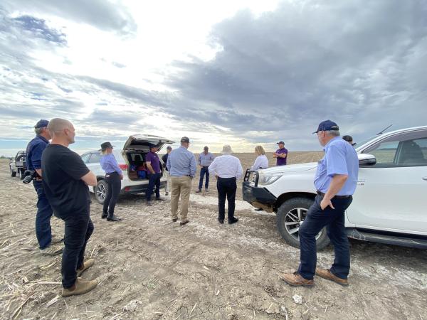 CRDC Directors on farm with Malcolm Valler