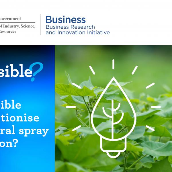 Is it possible to revolutionise agricultural spray application?