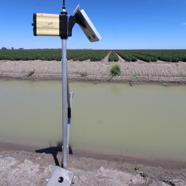 irrigation automation device in a field